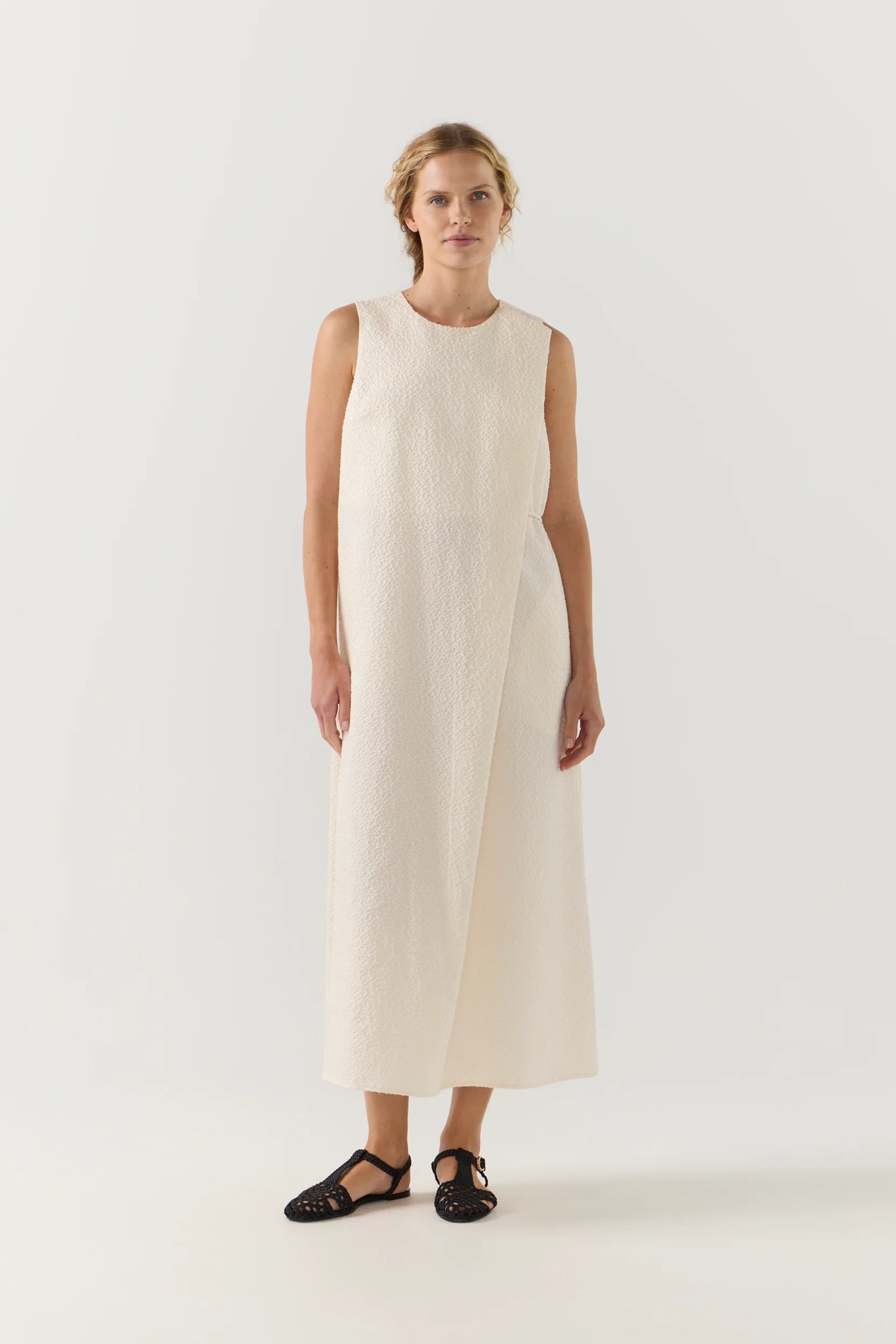 新品未使用タグ付 celon sleeveless jacquard dress 